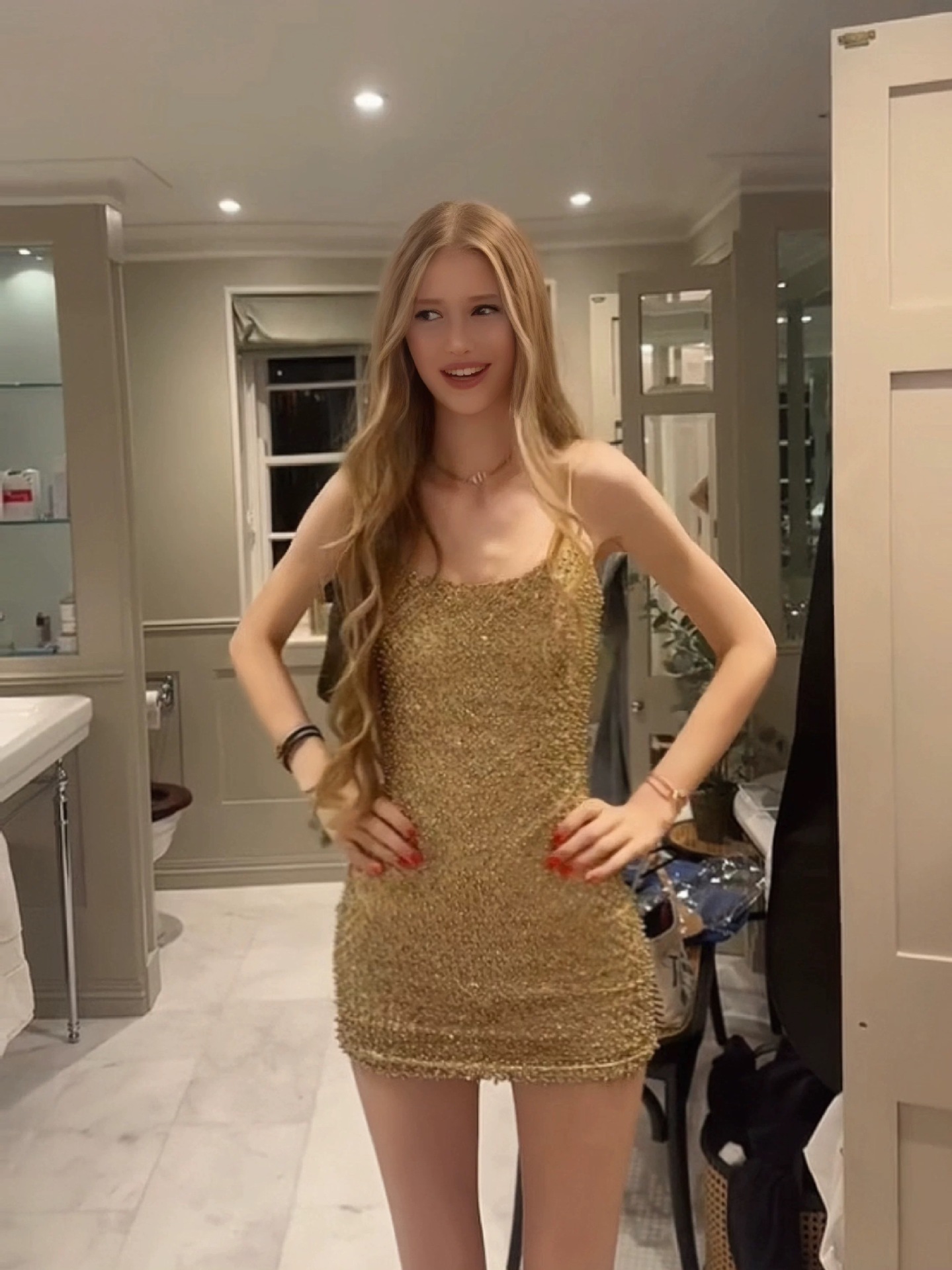 Sparkly Rhinestone Club Party Dress - 여성용 반짝이 라인스톤 장식 바디콘 미니