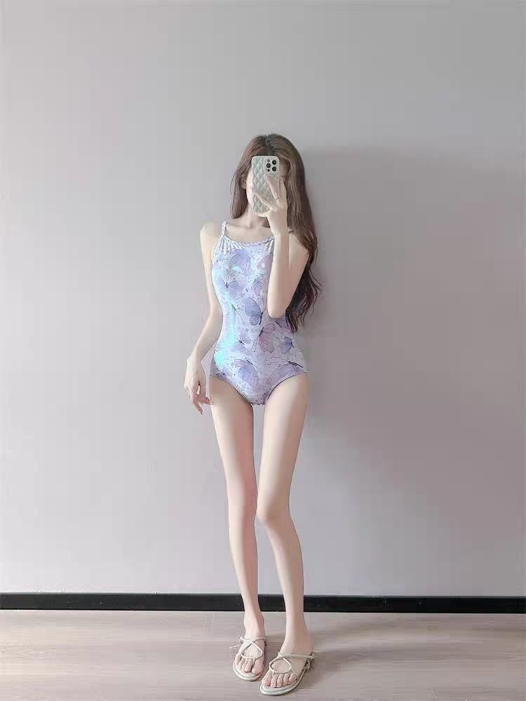 Swimwear - 페어리 스타일 삼각형 컷아웃 원피스 수영복