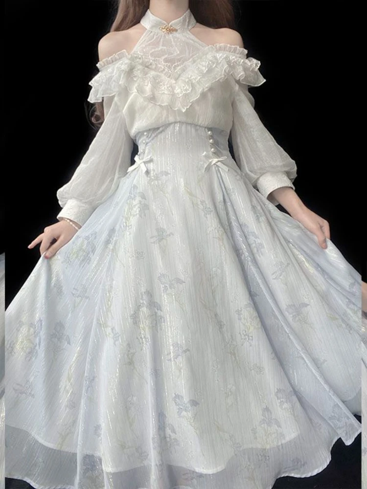 여성 플로럴 로리타 원피스 드레스 한국 2026 여름  - French Vintage Floral Midi Dress 리뷰 및 가격